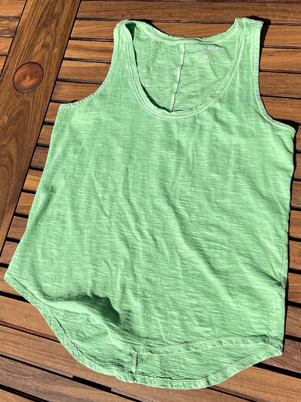 Lucky Brand Green Tank Top Size XS